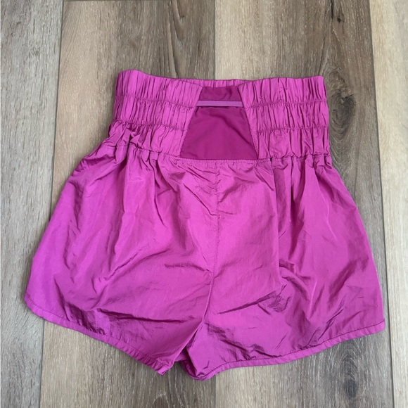 FP Movement by Free People The Way Home Hot Pink High-Waisted Shorts - Picture 3 of 6